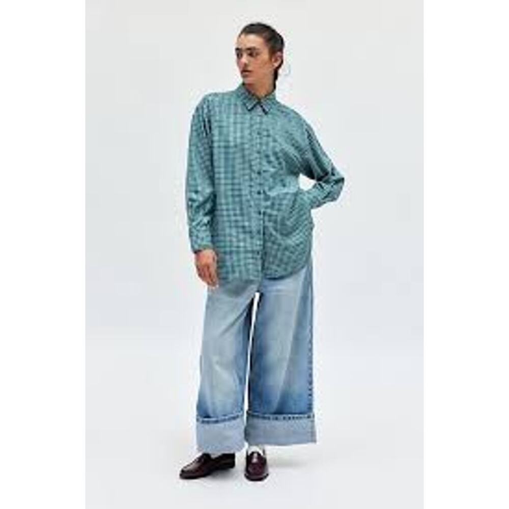 Urban Outfitters x BDG Rick Boyfriend Flannel Shirt Size XS (Oversized) NWOT - Picture 4 of 4